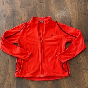 Nike Therma-FIT Orange Fleece Zip Up Hoodie Pockets XL 16–18